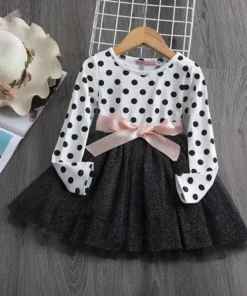 Alternative view of Little Maven 2024 Automn Girls Party Robes de nouveaux enfants