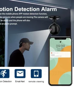 Alternative view of Caméra HD sans fil intérieur sans fil Smart Voice Interphone Small Nanny Night Vision IP Cam Motion Alertes Miniature Camera