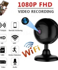 Caméra HD sans fil intérieur sans fil Smart Voice Interphone Small Nanny Night Vision IP Cam Motion Alertes Miniature Camera