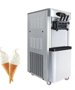 Machine à crème glacée commerciale à 3 saveurs, machine à glace italienne et yaourt glacé en vente