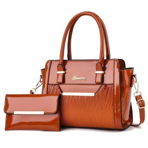 Sacs à main texturés pour femmes, fourre-tout de grande capacité, sacs à bandoulière simples pour maman, tendance, nouvelle collection 2024 – Image 5
