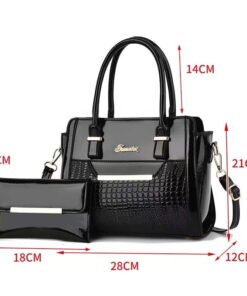 Alternative view of Sacs à main texturés pour femmes, fourre-tout de grande capacité, sacs à bandoulière simples pour maman, tendance, nouvelle collection 2024