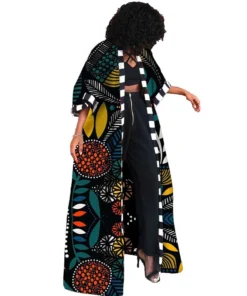 Vêtements africains pour femmes automne hiver, manteau long chemise imprimée, cardigan robe africaine, robes africaines pour femmes.