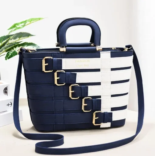 2024 Luxury Handbags Women Bags Designer Large Solid Belt Buckle Crossbody Shoulder Bags Women Messenger Bags Ladies Handbag – Image 6