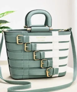 2024 Luxury Handbags Women Bags Designer Large Solid Belt Buckle Crossbody Shoulder Bags Women Messenger Bags Ladies Handbag