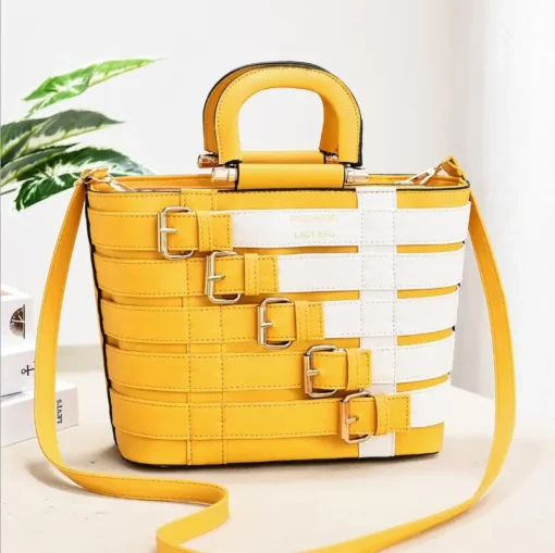 2024 Luxury Handbags Women Bags Designer Large Solid Belt Buckle Crossbody Shoulder Bags Women Messenger Bags Ladies Handbag – Image 3