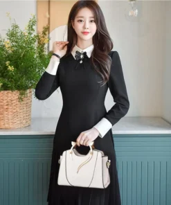 Alternative view of Vento Marea Handbag For Women 2023 Fashion Design Purse Brand Tote Soft PU Leather Shoulder Bag Side Cat Quality Crossbody White