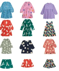 Alternative view of Pré-vente (navire août) BC 2024 automne hiver neuf enfants robes robes robes de fête