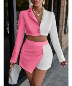 Alternative view of Fashion Hot Style Suit Short Style New Two Piece Set Woman 2 Pieces Chic and Elegant Sets for Women Women's Suits 2-piece Blazer