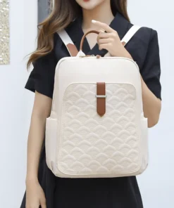 Alternative view of New Fashion Women Backpack Designer Fashion Nylon Cloth School Bags Large Capacity Travel Back Pack Multifunctional Shoulder Bag