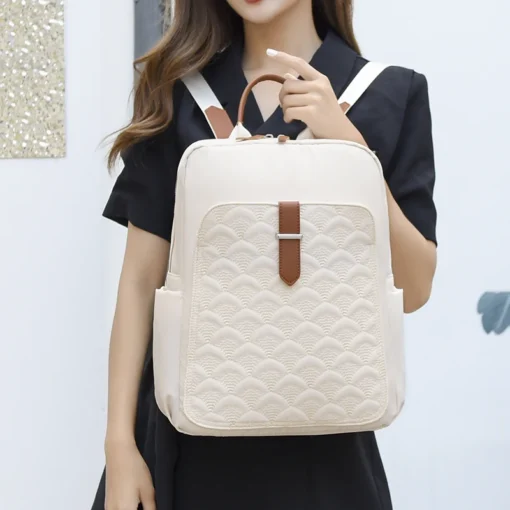 New Fashion Women Backpack Designer Fashion Nylon Cloth School Bags Large Capacity Travel Back Pack Multifunctional Shoulder Bag – Image 2