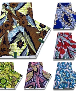 Prix de Gros Tissus Africains en Véritable Wax Imprimés, Tissu Wax 100% Coton, Wax Garanti Véritable Matériel de Couture Original