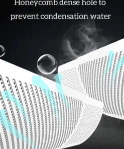 Alternative view of Air Conditioning Windshield Anti-Direct Blowing Universal Windproof Wall-Mounted Air Outlet Baffle Confinement Cold Air Guide
