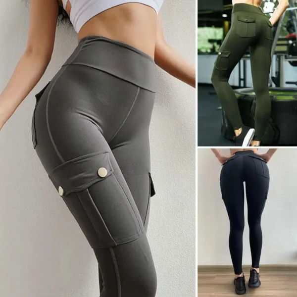 Pantalon de Yoga d'Entraînement Doublé en Velours pour Femmes – Image 2
