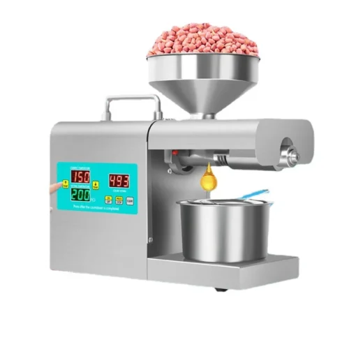 110V/220V Automatic Cold Press Oil Machine Sunflower Seeds Olive Oil Extractor Intelligent Digital Dispaly – Image 6