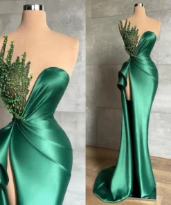 Luxe vert Robes de soirée élégantes Sirène