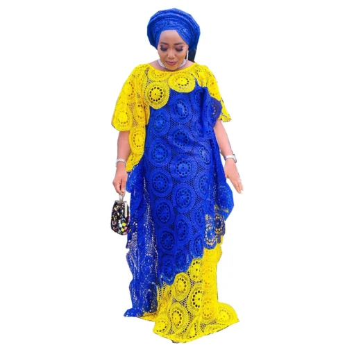 Robes de soirée africaines pour femmes, élégantes robes en dentelle, vêtements africains, nouvelle mode musulmane, abayas, robe 2023.
