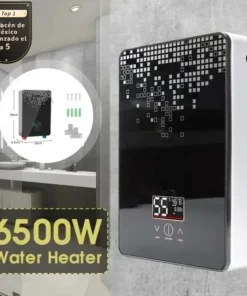 Chauffe-eau électrique instantané sans réservoir, chauffe-eau pour salle de bain 110V/220V, douche sans réservoir avec thermostat intelligent, sûr et automatique