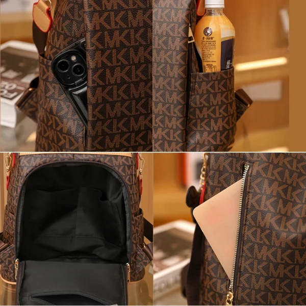 Fashion Backpack For Women PVC Waterproof Shoulder Bag Pack Female Casual Anti-theft Rucksack Shopping Travel Girl School Bags – Image 5