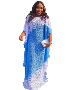 Alternative view of Robes de soirée africaines pour femmes, élégantes robes en dentelle, vêtements africains, nouvelle mode musulmane, abayas, robe 2023.