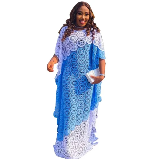 Robes de soirée africaines pour femmes, élégantes robes en dentelle, vêtements africains, nouvelle mode musulmane, abayas, robe 2023. – Image 2
