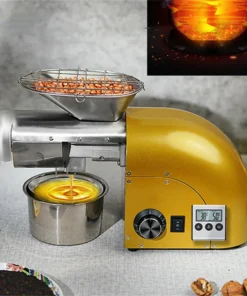 Intelligent Oil Press Automatic Household Stainless Steel Hot Cold Oil Extraction Machine Temperature Control Sesame Oil Peanut