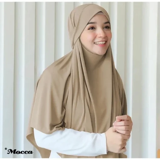 Grand Foulard Uni Ethnique Musulman pour Femmes, Hijab Islamique, Turban Instantané Arabe – Image 5