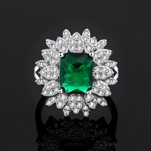 Ensembles Complet de Bijoux pour Femmes, 4 Pièces de Luxe, Colliers de Mariage en Cristal CZ de Dubaï et du Nigéria, Spécial Fêtes. – Image 5