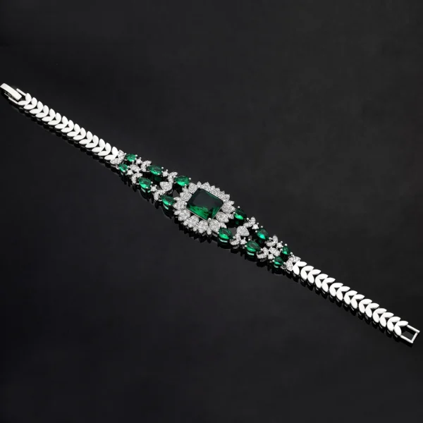 Ensembles Complet de Bijoux pour Femmes, 4 Pièces de Luxe, Colliers de Mariage en Cristal CZ de Dubaï et du Nigéria, Spécial Fêtes. – Image 6