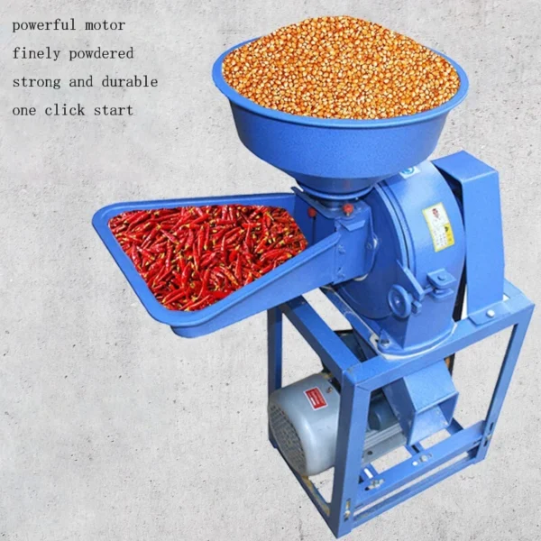 High Power Electric Grinding Machine Grinder Grain Spice Corn Crusher Commercial Household Wet and Dry Food Mill Powder Flour – Image 6