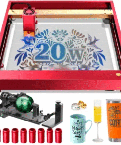 Graveur laser 20W, machine de gravure et découpe laser (Veuillez vérifier les options de lot pour plus de choix)