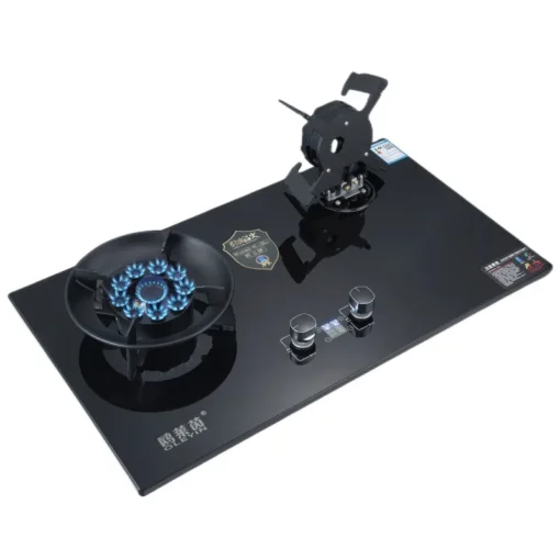 Household Gas Burner Stove for Kitchen Cooktop Upgrade Timing Flip Kitchen Gas Cooker Energy-saving Embedded Fierce Fire Stove – Image 5