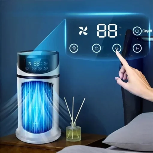 Fan Portable Cold Air Conditioning Multifunctional Air cooled Fan Evaporative Small Air Cooler Air Conditioning Ventilador – Image 5