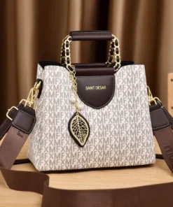 2024 New Exquisite Handheld Shoulder Messenger Tote Bags Large Capacity Crossbody Women's Bag Printing Leather Luxury Handbags