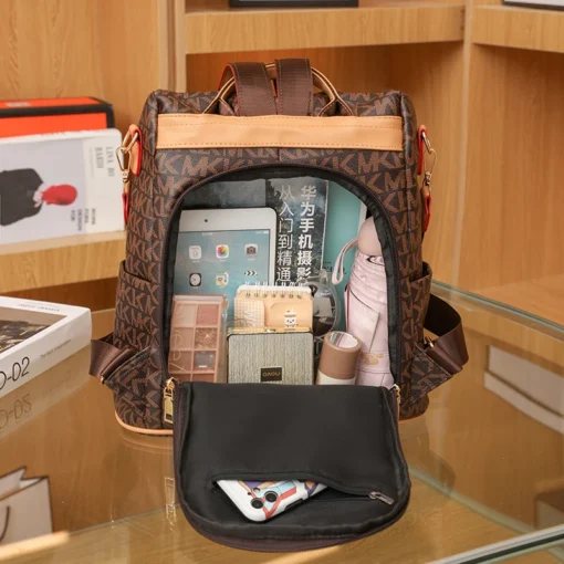 Fashion Backpack For Women PVC Waterproof Shoulder Bag Pack Female Casual Anti-theft Rucksack Shopping Travel Girl School Bags – Image 6