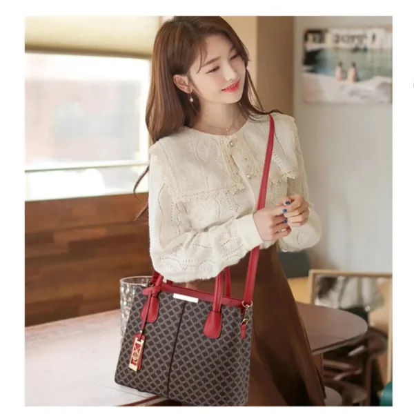 Vento Marea Famous Brand Women Handbags 2023 Luxury Crossbody For Woman Fashion Design Purses Totes Soft PU Leather Shoulder Bag – Image 2