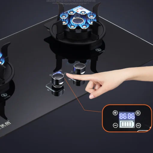 Household Gas Burner Stove for Kitchen Cooktop Upgrade Timing Flip Kitchen Gas Cooker Energy-saving Embedded Fierce Fire Stove – Image 3
