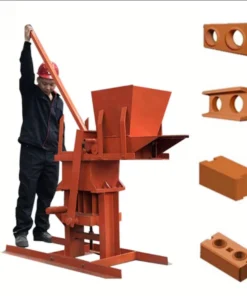 Machine de fabrication de briques en petite terre rouge, boue, sol et argile