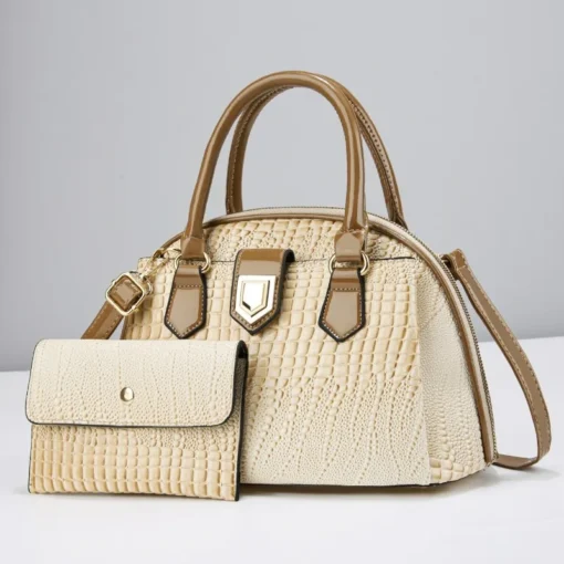 Fashion Women Purses and Handbags High Quality Leather Yellow Shoulder Bags Designer Large Capacity Tote Ladies Messenger Bag – Image 4