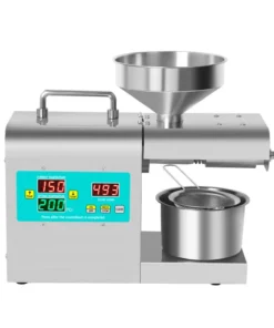 Alternative view of 110V/220V Automatic Cold Press Oil Machine Sunflower Seeds Olive Oil Extractor Intelligent Digital Dispaly