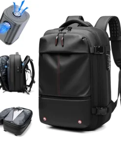 vacuum compression Travel Men Backpack 17 inch Laptop Business for Pumps Large Capacity school Backpack Expanded Hiking backpack