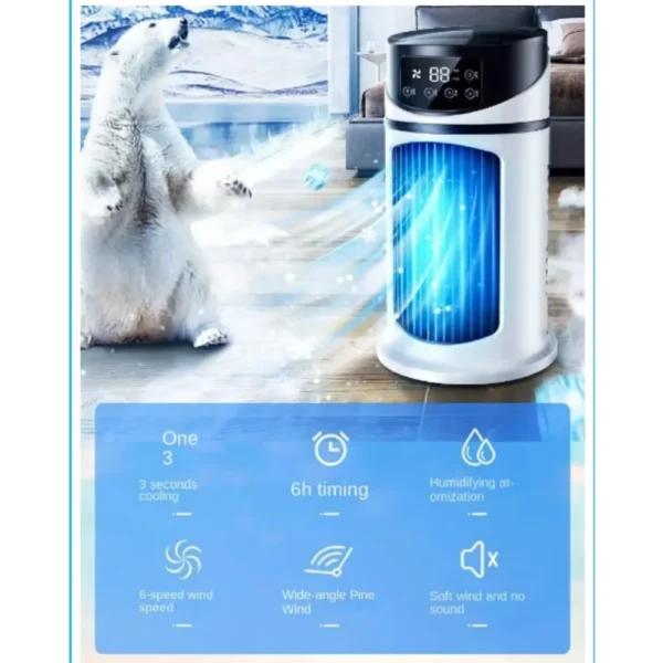Fan Portable Cold Air Conditioning Multifunctional Air cooled Fan Evaporative Small Air Cooler Air Conditioning Ventilador – Image 6
