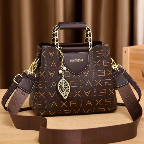 2024 New Exquisite Handheld Shoulder Messenger Tote Bags Large Capacity Crossbody Women's Bag Printing Leather Luxury Handbags – Image 4