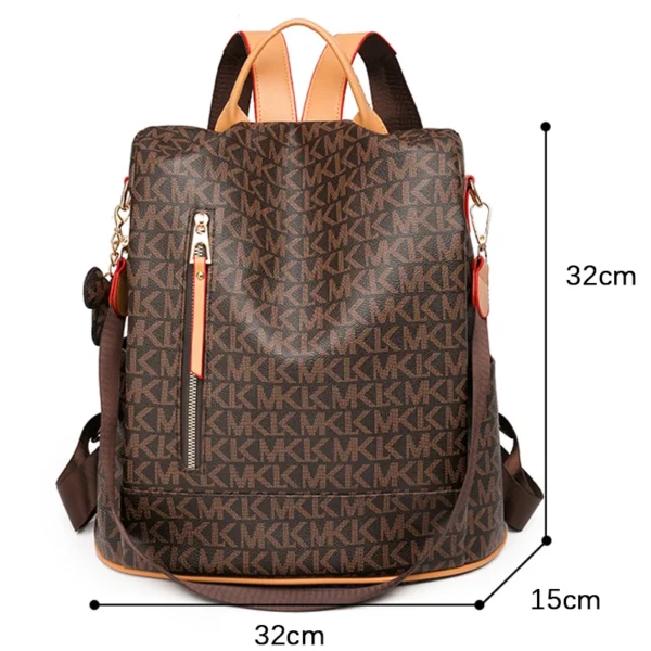 Fashion Backpack For Women PVC Waterproof Shoulder Bag Pack Female Casual Anti-theft Rucksack Shopping Travel Girl School Bags – Image 4