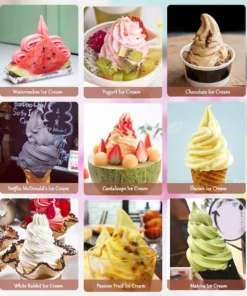 Alternative view of Machine à glace 220V pour la maison, automatique, DIY fruits congelés, 1L, machine à dessert aux fruits, machine à milkshake BL-1000 21W