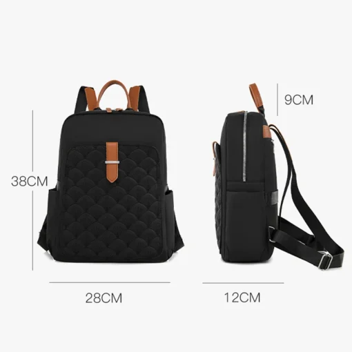 New Fashion Women Backpack Designer Fashion Nylon Cloth School Bags Large Capacity Travel Back Pack Multifunctional Shoulder Bag – Image 6