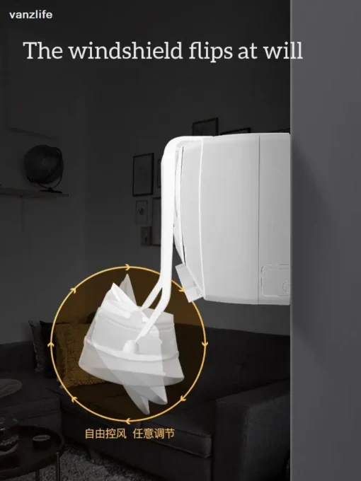 Air Conditioning Windshield Anti-Direct Blowing Universal Windproof Wall-Mounted Air Outlet Baffle Confinement Cold Air Guide – Image 3