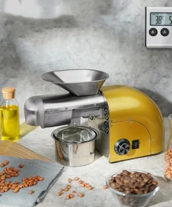 Alternative view of Intelligent Oil Press Automatic Household Stainless Steel Hot Cold Oil Extraction Machine Temperature Control Sesame Oil Peanut