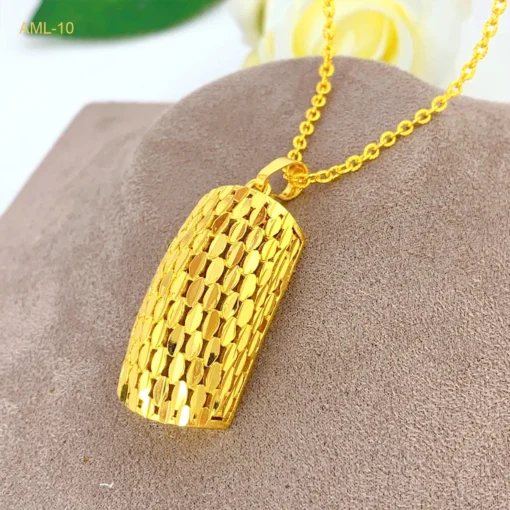 Dubai 24k Gold Color Necklace Sets for Women Ethiopian African Bridal Pendant Jewelry Set Indian Jewellery Party Gifts – Image 4
