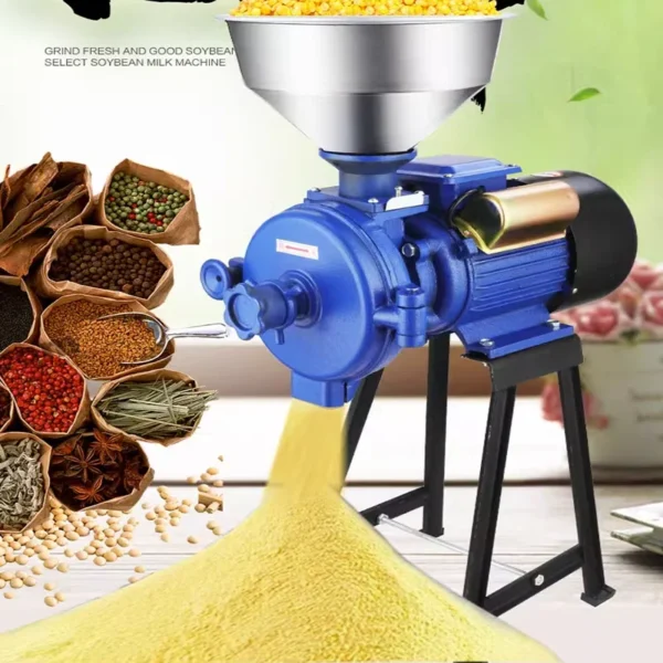 Electric Grinding Machine Grain Spice Corn Dry Food Mill Mill Commercial for Home Medicine Flour Powder Crusher – Image 3